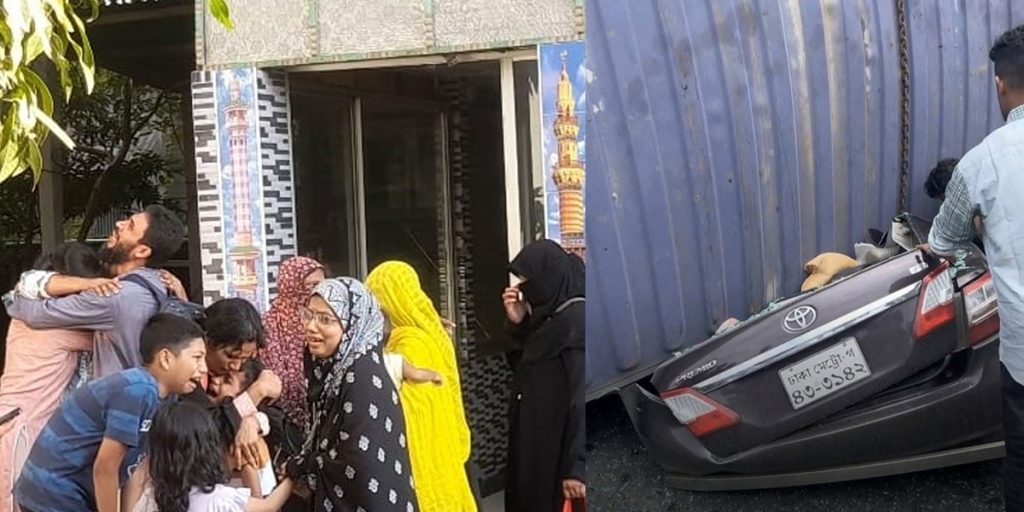 বৃদ্ধ বাবা-মাকে নিয়ে গ্রামের বাড়ি ফিরছিলেন দুই ছেলে, পথে সড়ক দুর্ঘটনায় প্রাণ গেল চারজনের